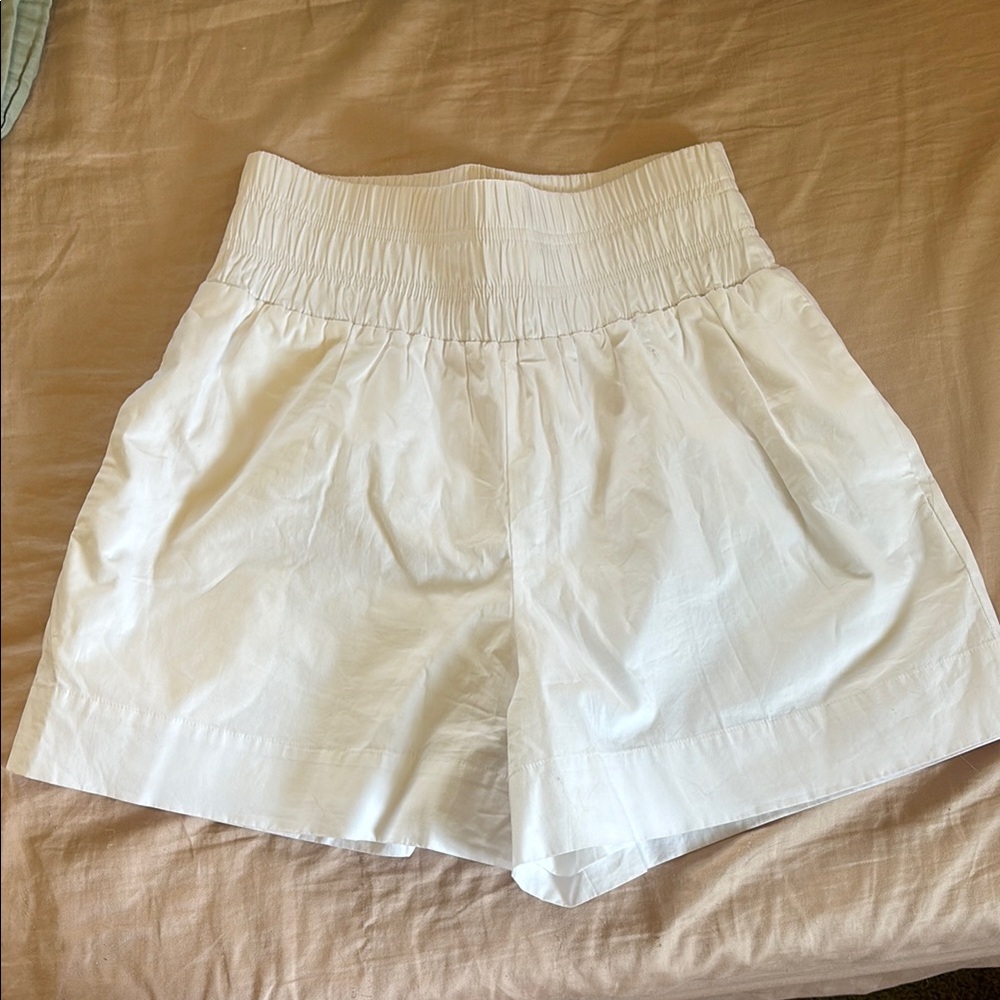 Hill House Women's High-Waisted White Shorts
